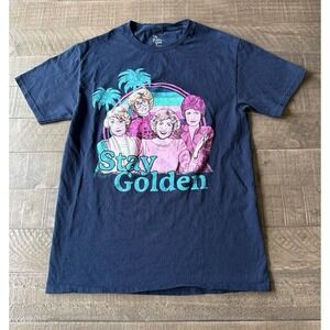 The‎ Golden Girls Women's Navy Blue "Stay Golden" Short sleeve Tee Size Small